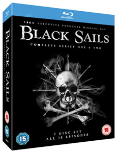 Black Sails |Complete Seasons 1 & 2 | Black Sails - Seasons One and Two |18 Episodes  Blu-Ray